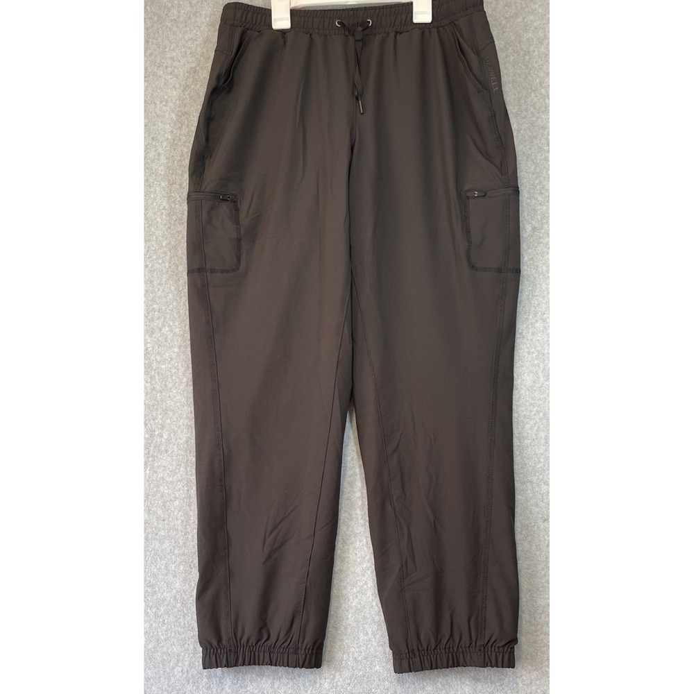 Merrell Women's Outdoor Fleece Lined Jogger Pants Zipper Pockets Black, Size M